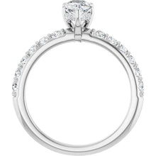 The Iconic Hidden Halo Engagement Ring | Pear | 1 CTW