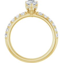 The Iconic Hidden Halo Engagement Ring | Pear | 1 CTW