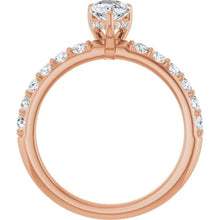 The Iconic Hidden Halo Engagement Ring | Pear | 1 CTW