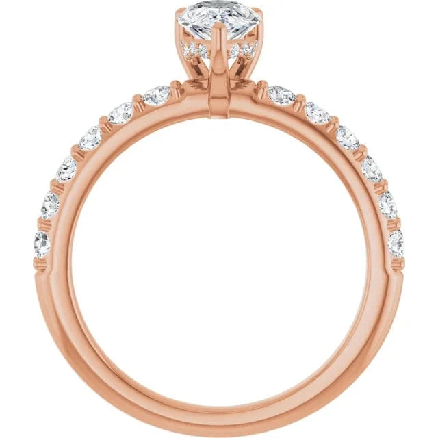 The Iconic Hidden Halo Engagement Ring | Pear | 1 CTW