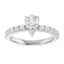 The Iconic Hidden Halo Engagement Ring | Pear | 1 CTW
