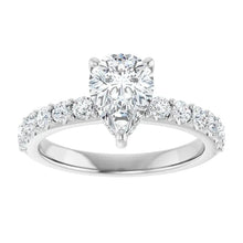 The Iconic Hidden Halo Engagement Ring | Pear | 1 ½ CTW