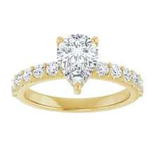 The Iconic Hidden Halo Engagement Ring | Pear | 1 ½ CTW