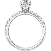 The Iconic Hidden Halo Engagement Ring | Pear | 1 ½ CTW