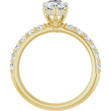The Iconic Hidden Halo Engagement Ring | Pear | 1 ½ CTW