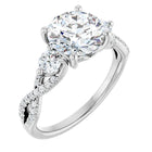 The Iconic 3-Stone Twisted Engagement Ring | Round | 2 ½ CTW