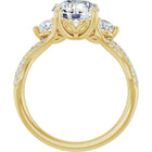 The Iconic 3-Stone Twisted Engagement Ring | Round | 2 ½ CTW