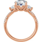 The Iconic 3-Stone Twisted Engagement Ring | Round | 2 ½ CTW
