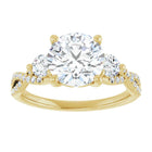 The Iconic 3-Stone Twisted Engagement Ring | Round | 2 ½ CTW