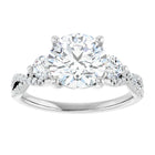 The Iconic 3-Stone Twisted Engagement Ring | Round | 2 ½ CTW