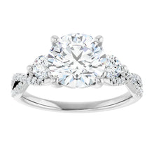 The Iconic 3-Stone Twisted Engagement Ring | Round | 2 ½ CTW