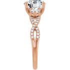 The Iconic 3-Stone Twisted Engagement Ring | Round | 2 ½ CTW