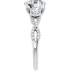 The Iconic 3-Stone Twisted Engagement Ring | Round | 2 ½ CTW