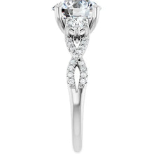 The Iconic 3-Stone Twisted Engagement Ring | Round | 2 ½ CTW