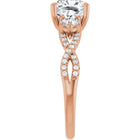 The Iconic 3-Stone Twisted Engagement Ring | Cushion | 2 ½ CTW