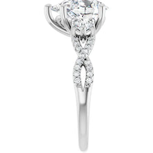 The Iconic 3-Stone Twisted Engagement Ring | Pear | 2 ½ CTW