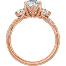 The Iconic 3-Stone Twisted Engagement Ring | Pear | 2 ½ CTW