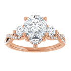 The Iconic 3-Stone Twisted Engagement Ring | Pear | 2 ½ CTW
