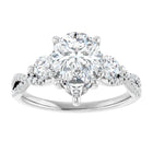 The Iconic 3-Stone Twisted Engagement Ring | Pear | 2 ½ CTW