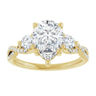 The Iconic 3-Stone Twisted Engagement Ring | Pear | 2 ½ CTW