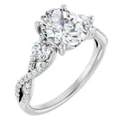 The Iconic 3-Stone Twisted Engagement Ring | Oval | 2 ½ CTW