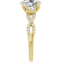 The Iconic 3-Stone Twisted Engagement Ring | Oval | 2 ½ CTW