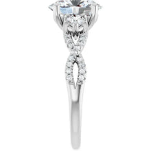 The Iconic 3-Stone Twisted Engagement Ring | Oval | 2 ½ CTW