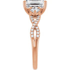 The Iconic 3-Stone Twisted Engagement Ring | Emerald | 2 ½ CTW