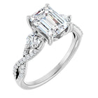 The Iconic 3-Stone Twisted Engagement Ring | Emerald | 2 ½ CTW