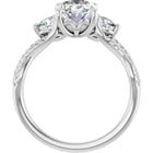 The Iconic 3-Stone Twisted Engagement Ring | Oval | 2 ½ CTW