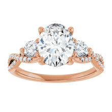 The Iconic 3-Stone Twisted Engagement Ring | Oval | 2 ½ CTW