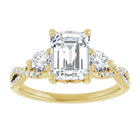 The Iconic 3-Stone Twisted Engagement Ring | Emerald | 2 ½ CTW