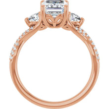 The Iconic 3-Stone Twisted Engagement Ring | Emerald | 2 ½ CTW