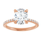 The Timeless Pavé Engagement Ring | Oval | 2 ¼ CTW