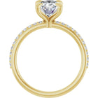 The Timeless Pavé Engagement Ring | Oval | 2 ¼ CTW