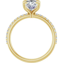 The Timeless Pavé Engagement Ring | Oval | 2 ¼ CTW