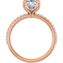 The Timeless Pavé Engagement Ring | Oval | 2 ¼ CTW