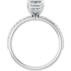 The Timeless Pavé Engagement Ring | Emerald | 2 ¼ CTW