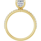 The Timeless Pavé Engagement Ring | Emerald | 2 ¼ CTW