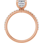 The Timeless Pavé Engagement Ring | Emerald | 2 ¼ CTW