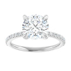 The Timeless Pavé Engagement Ring | Round | 2 ¼ CTW