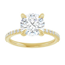 The Timeless Pavé Engagement Ring | Round | 2 ¼ CTW