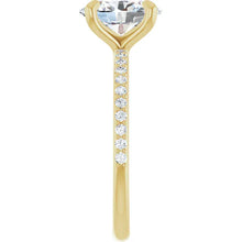 The Timeless Pavé Engagement Ring | Oval | 2 ¼ CTW