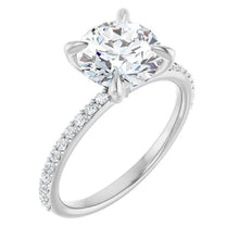 The Timeless Pavé Engagement Ring | Round | 2 ¼ CTW