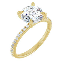 The Timeless Pavé Engagement Ring | Round | 2 ¼ CTW