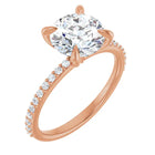 The Timeless Pavé Engagement Ring | Round | 2 ¼ CTW