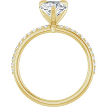 The Timeless Pavé Engagement Ring | Pear | 2 ¼ CTW