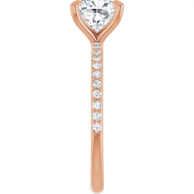 The Timeless Pavé Engagement Ring | Cushion | 2 ¼ CTW