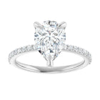The Timeless Pavé Engagement Ring | Pear | 2 ¼ CTW