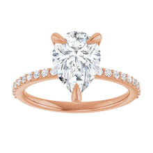 The Timeless Pavé Engagement Ring | Pear | 2 ¼ CTW